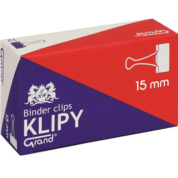 Klipsy biurowe 15mm Grand a`12
